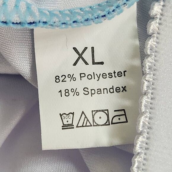 Blue One-Piece Swimsuit NWOT Size XL Abstract Print Swimwear - Picture 5 of 7